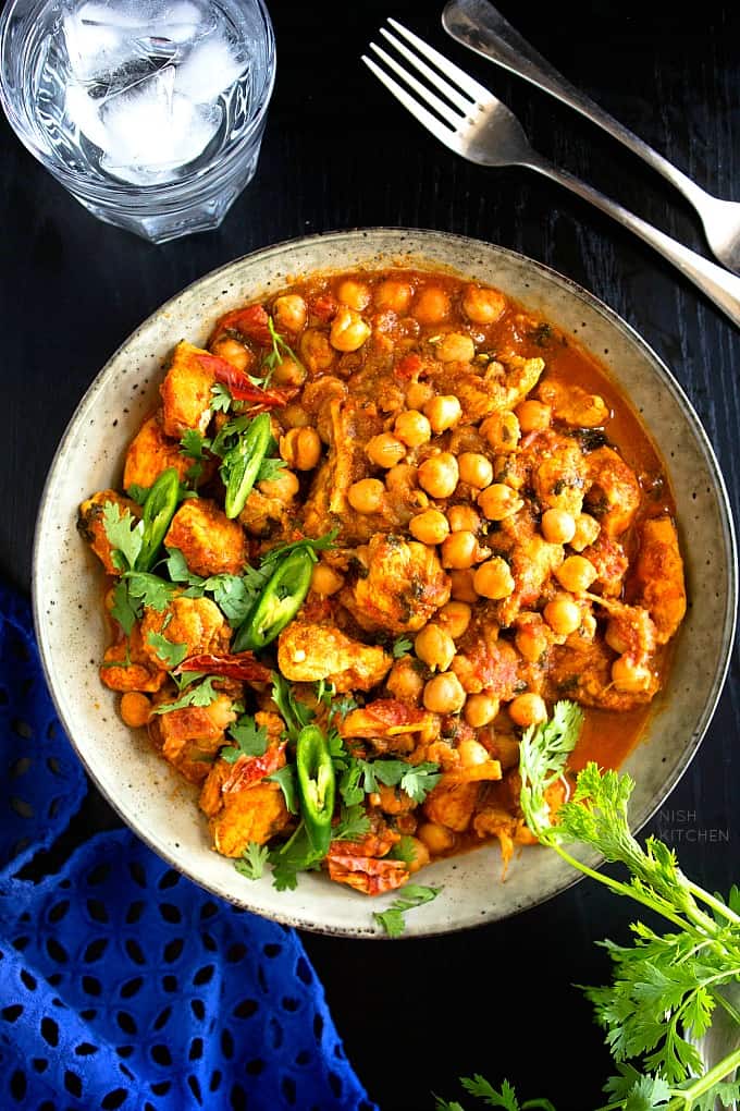 Chickpea curry (V)